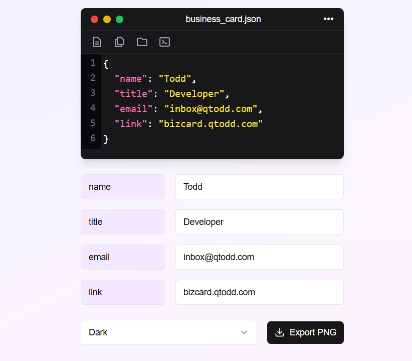 程序员名片制作