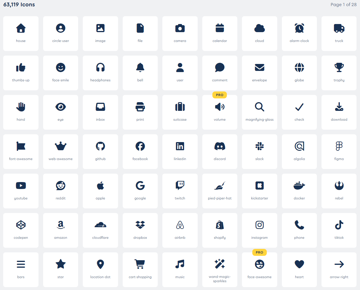 Font Awesome图标库
